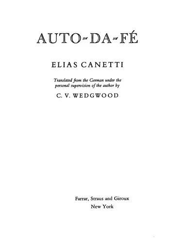 Cover of Auto-da-Fé by Elias Canetti