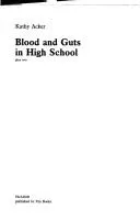 Cover of Blood and Guts in High School by Kathy Acker