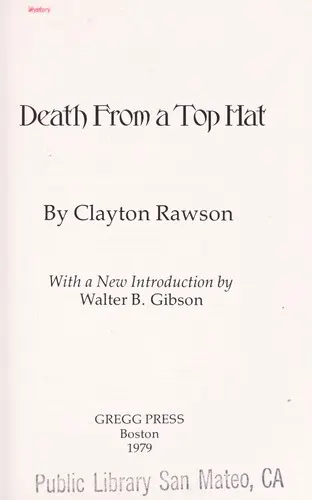 Cover of Death from a Top Hat by Clayton Rawson