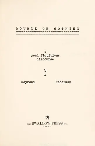 Cover of Double or Nothing by Raymond Federman