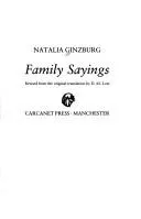 Cover of Family Lexicon by Natalia Ginzburg