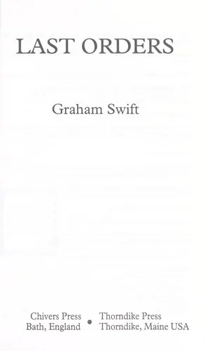 Cover of Last Orders by Graham Swift