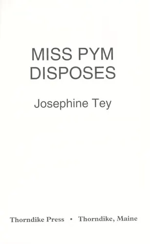 Cover of Miss Pym Disposes by Josephine Tey