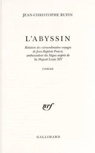 Cover of The Abyssinian by Jean-Christophe Rufin