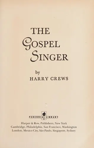 Cover of The Gospel Singer by Harry Crews