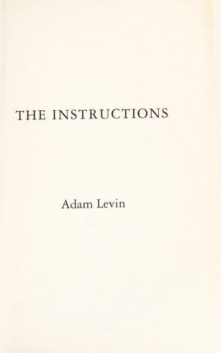Cover of The Instructions by Adam Levin