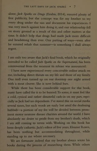 Cover of The Last Days of Jack Sparks by Jason Arnopp