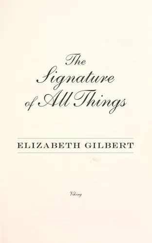 Cover of The Signature of All Things by Elizabeth Gilbert